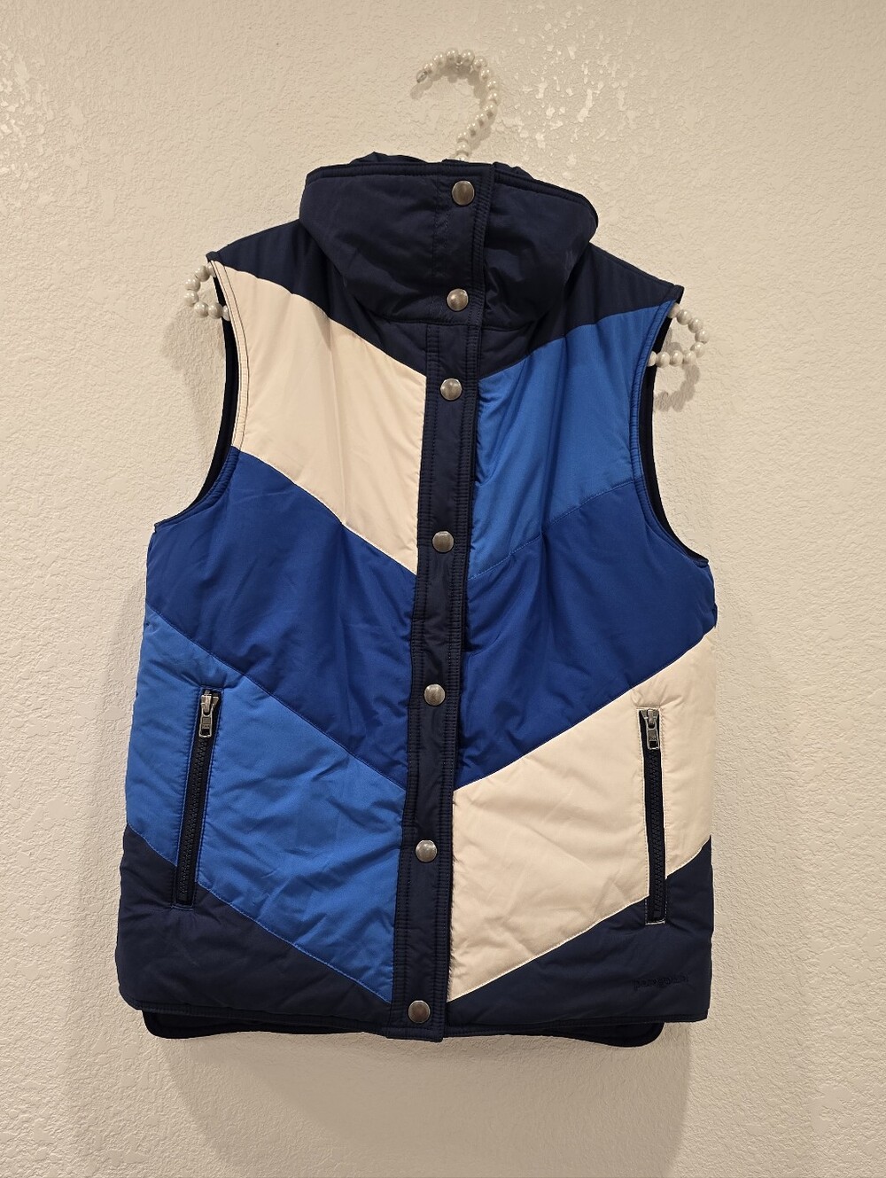 Patagonia Mirror Lake Reversible Puffer Vest Blue XS